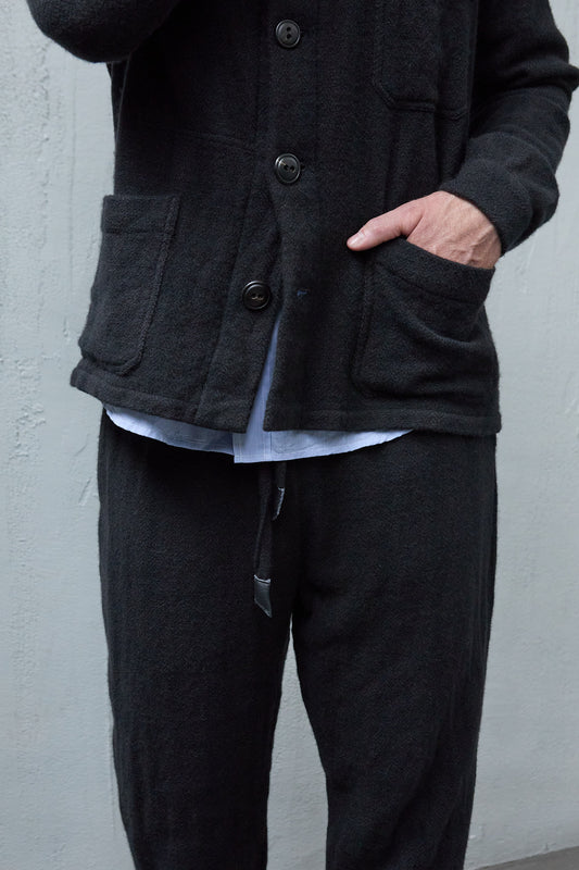 Geoffrey B. Small Men's Drawstring Trouser in La Colombina Hand Woven Cariaggi Cashmere