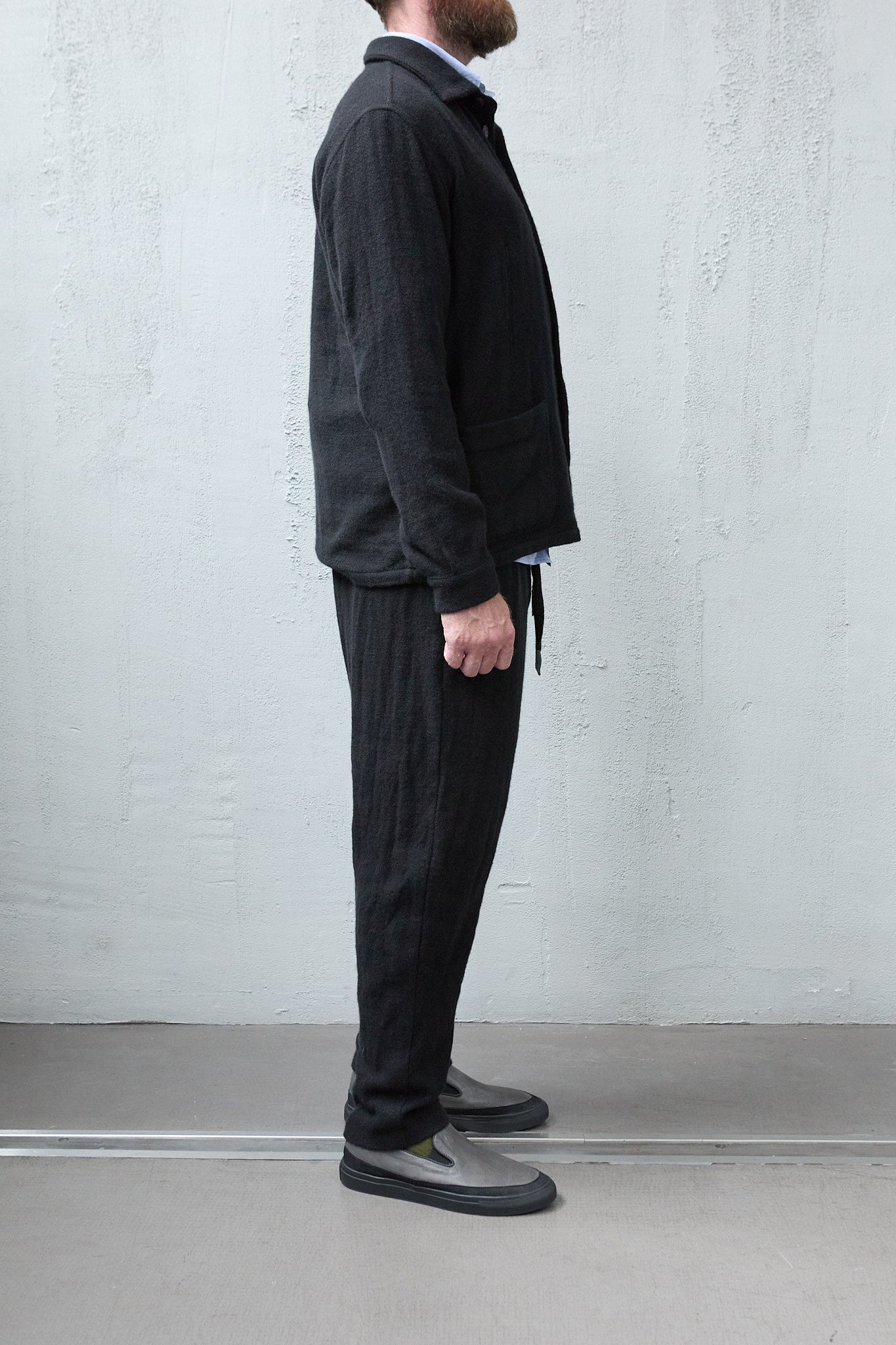 Geoffrey B. Small Men's Drawstring Trouser in La Colombina Hand Woven Cariaggi Cashmere