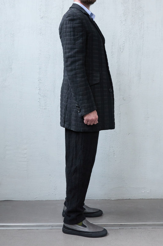 Geoffrey B. Small Men's Relaxed Fit Car Coat In Parisotto Wool, Viscose And Cotton