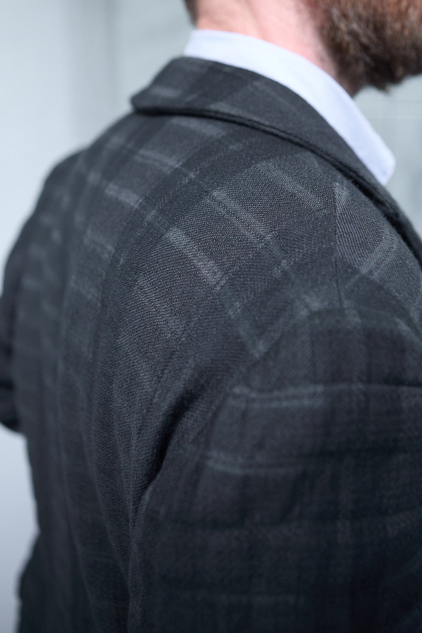 Geoffrey B. Small Men's Relaxed Fit Car Coat In Parisotto Wool, Viscose And Cotton