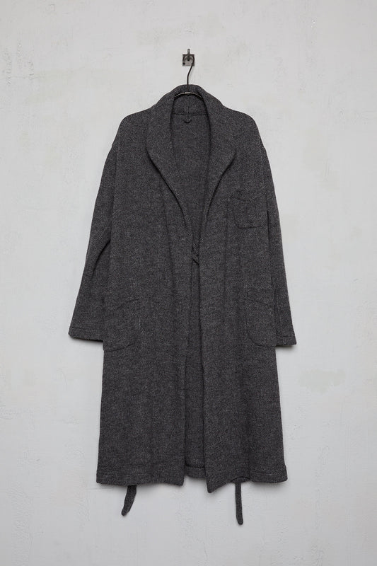 Geoffrey B. Small Women's Shawl Collar Kimono In Parisotto Wool Herringbone Knit