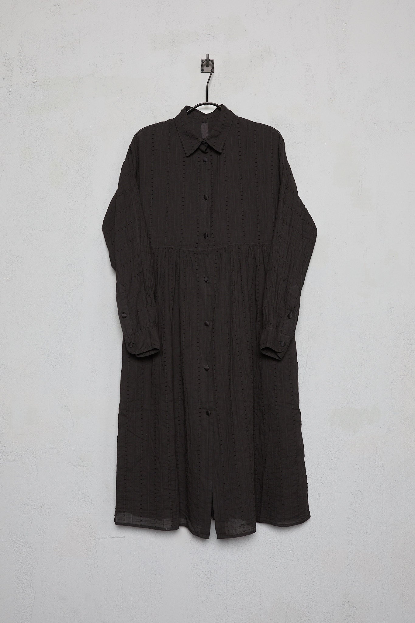 Geoffrey B. Small Women's Dolman Sleeve Gathered Long Dress In Swiss Cotton