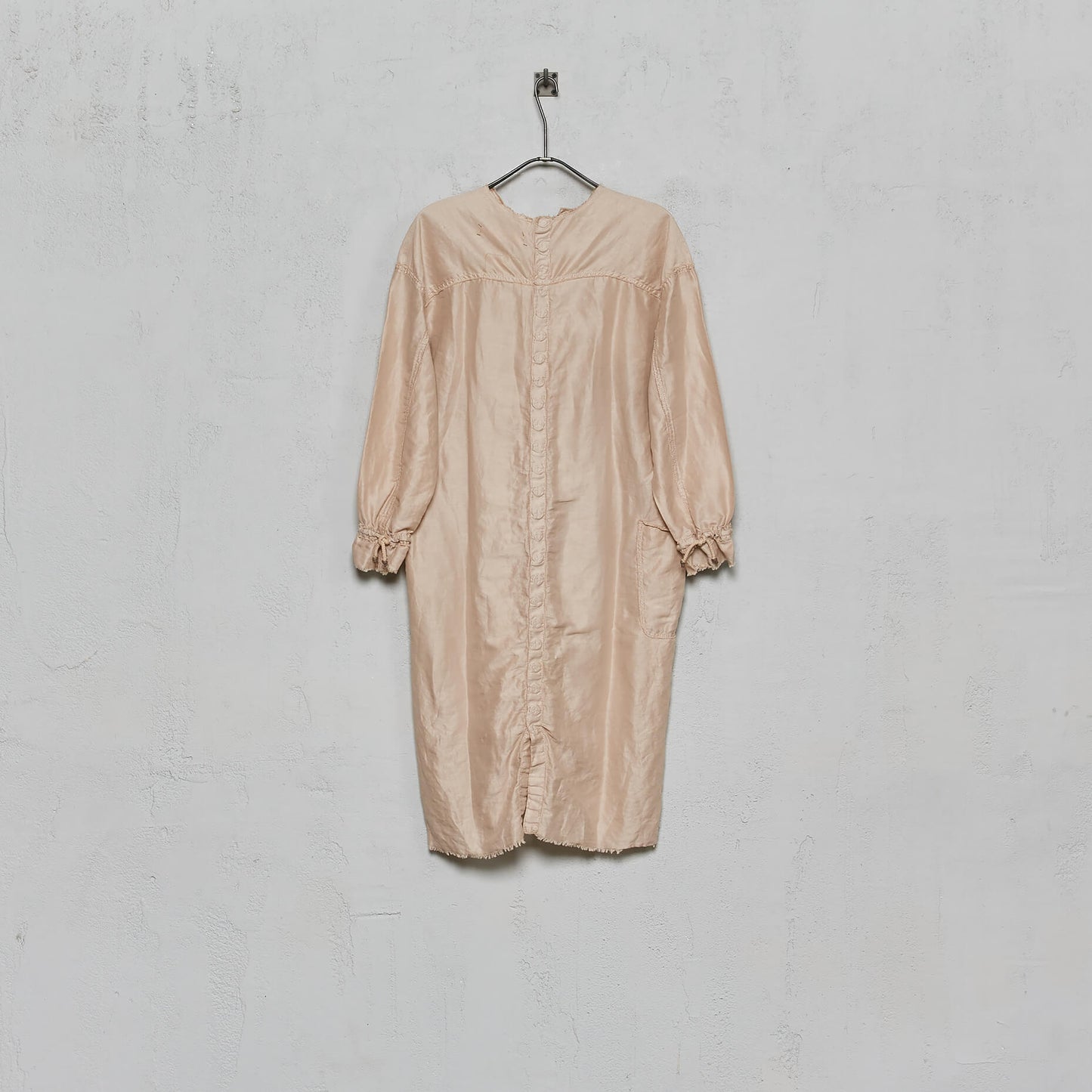 Anecho Women's Back Snap Dress in Silk Linen