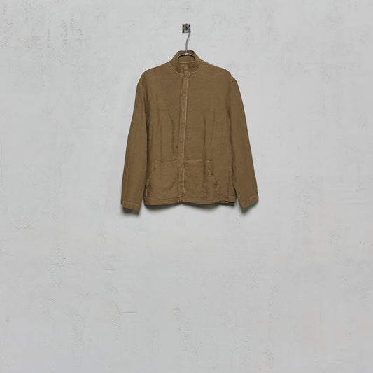 Anecho Women's Bomber Jacket in Linen