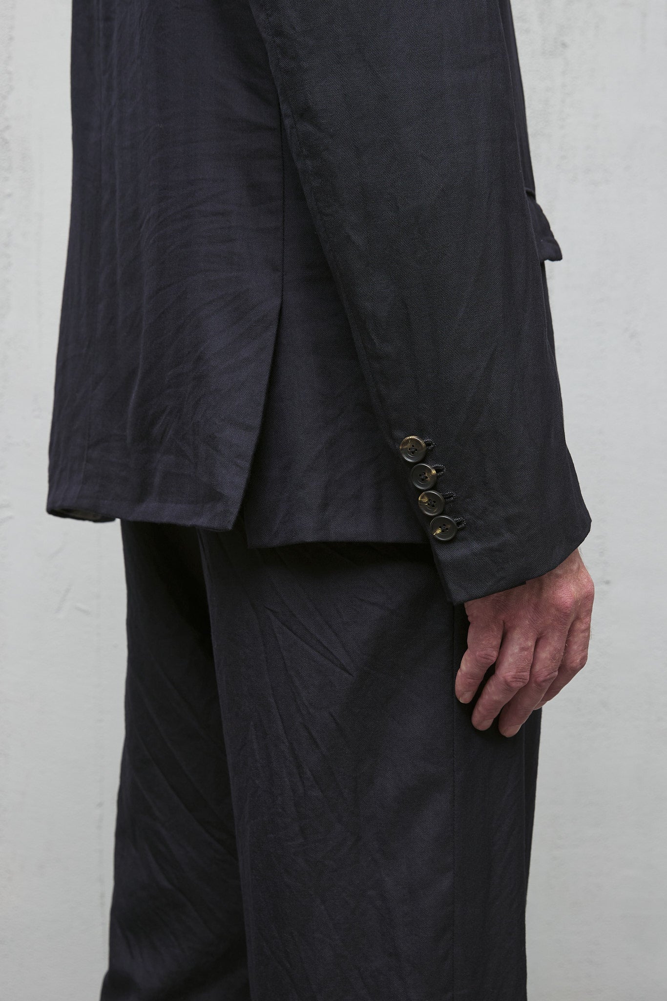 Geoffrey B. Small Men's 4 Button Jacket in Pure Alashan Worsted Cashmere