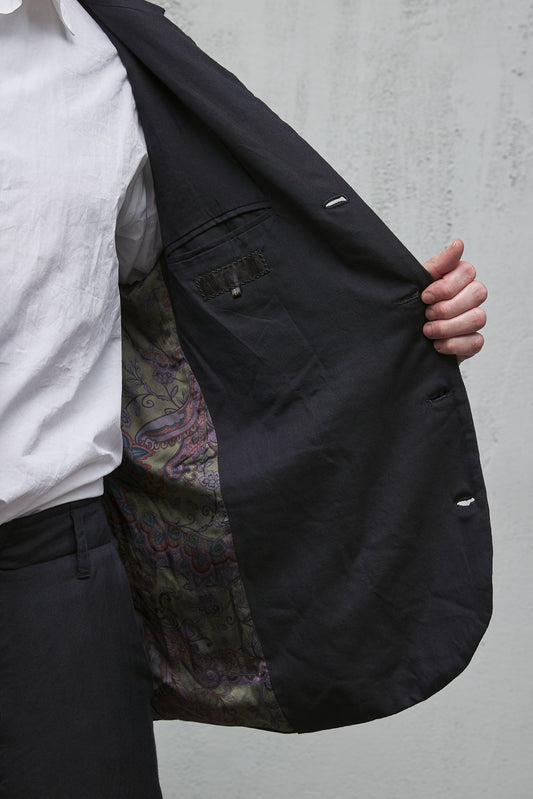 Geoffrey B. Small Men's 4 Button Jacket in Pure Alashan Worsted Cashmere