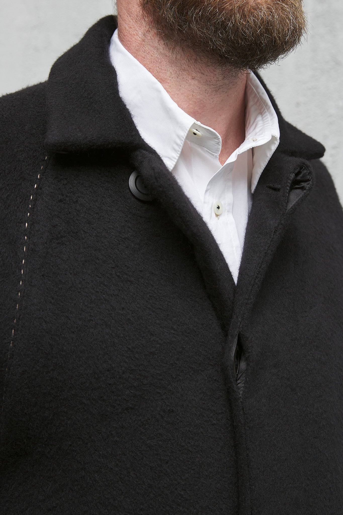 Geoffrey B. Small Men's Duster Coat in Alashan 3 ply Cashmere