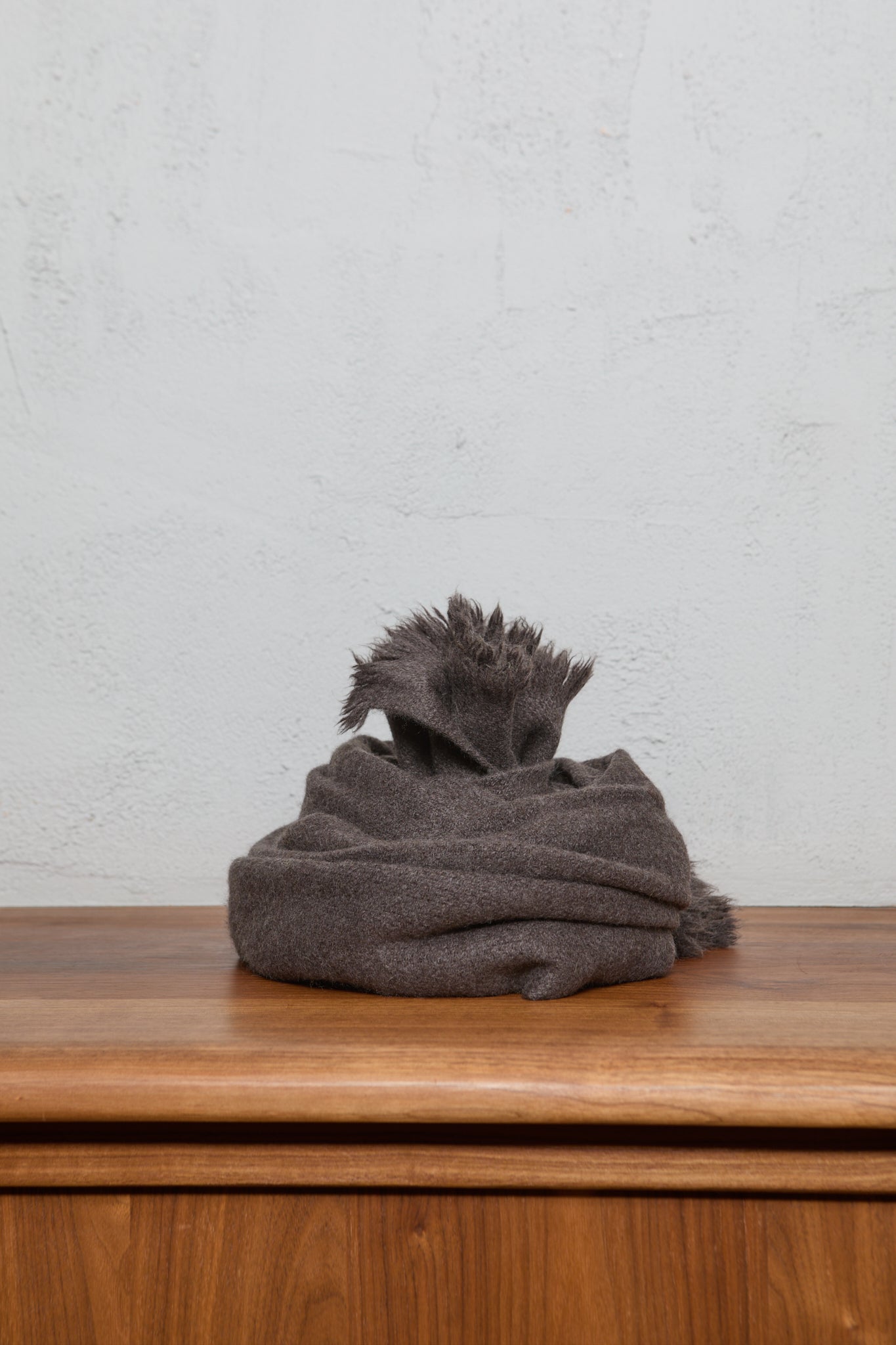 Norlha Nomad Net Boiled Scarf, Ash Grey