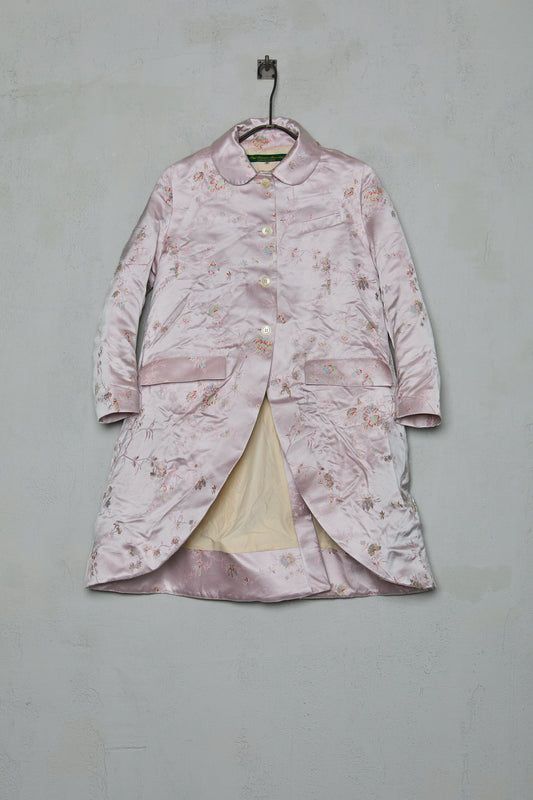 Paul Harnden Women's Short Coat Stand collar Pink Brocade