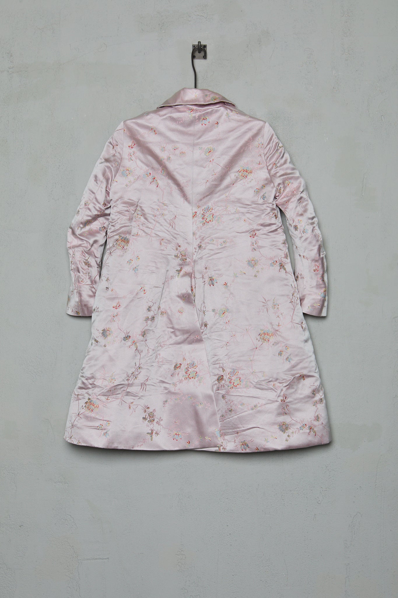 Paul Harnden Women's Short Coat Stand collar Pink Brocade