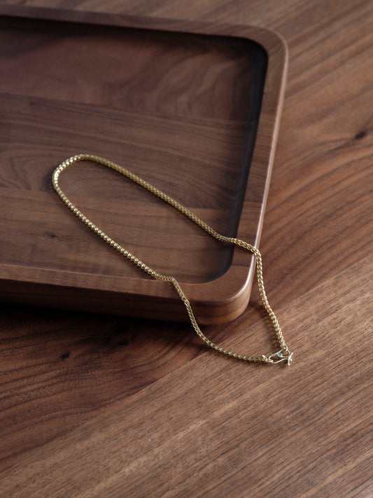 Prounis Solo Loop Chain With Diamond Clasp | 18 Inches