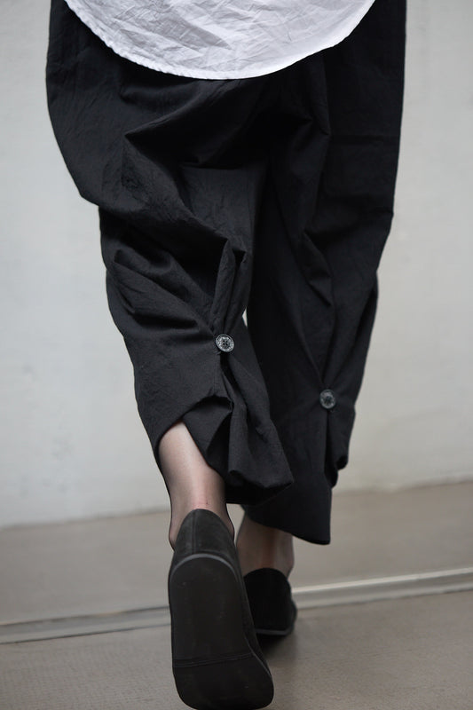 Geoffrey B. Small Women's Belted Afghan Sohawal Trouser in Piacenza 1733 Alashan Breath Cashmere