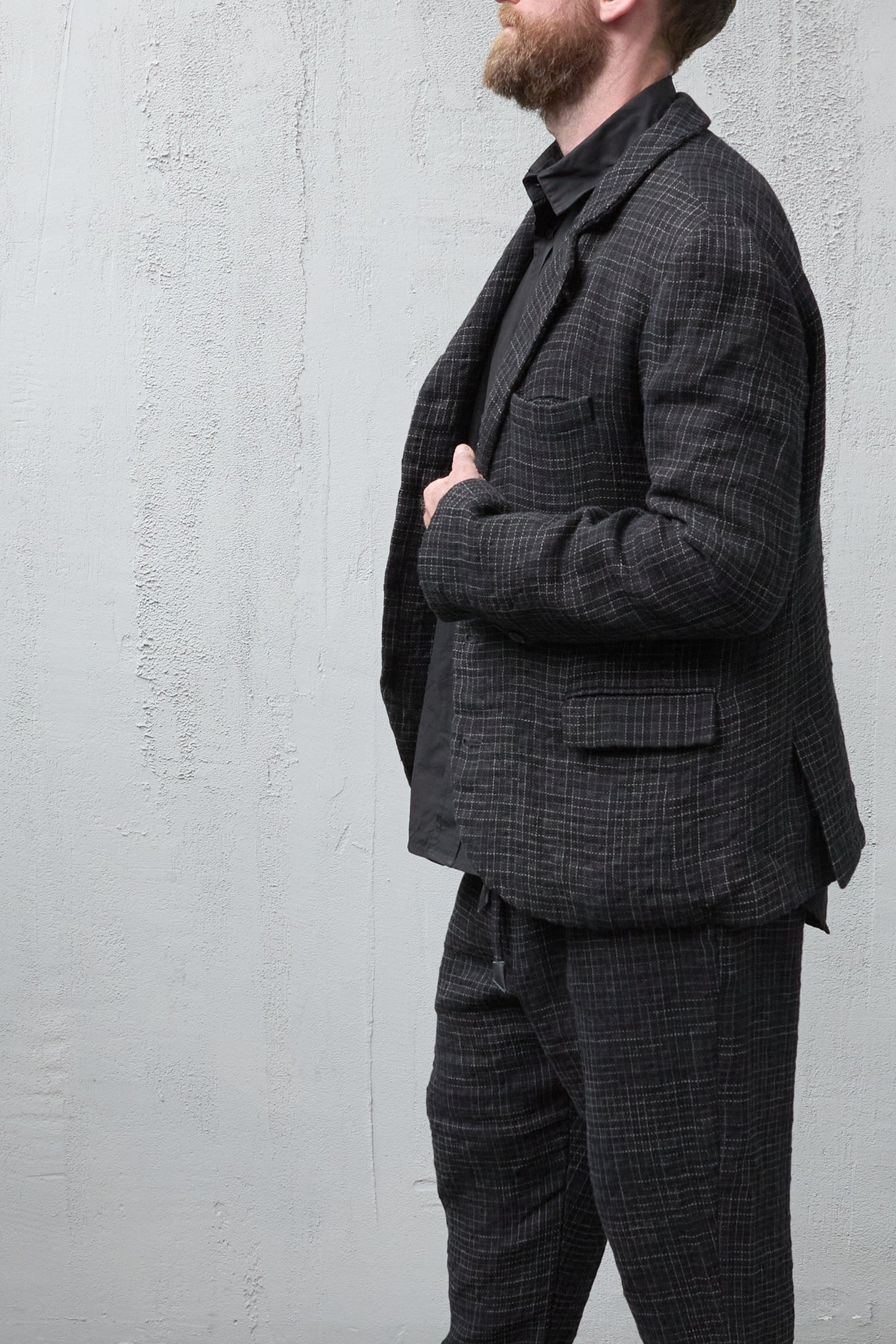 Geoffrey B. Small Men's Classic 4 Button Jacket in 'Nembo' Cotton & Linen