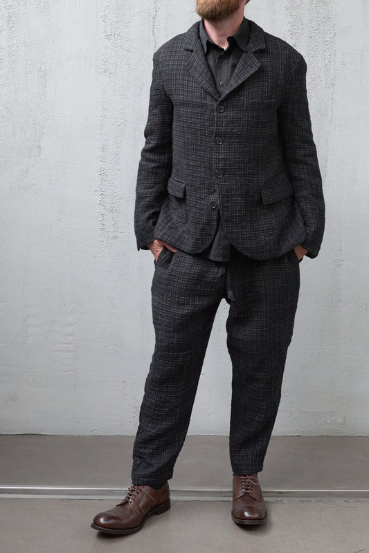 Geoffrey B. Small Men's Classic 4 Button Jacket in 'Nembo' Cotton & Linen