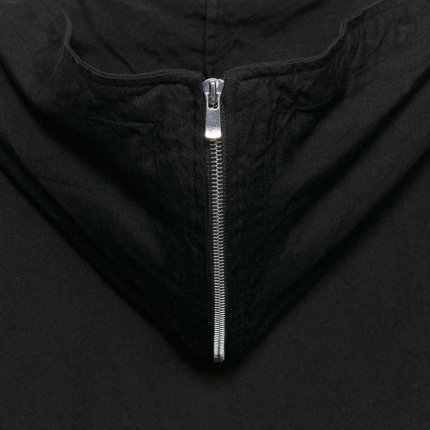 Geoffrey B. Small Women's Long Hooded Zipper Coat in Tessitura Bertazzon Silk