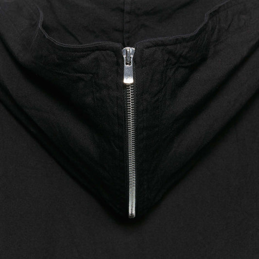 Geoffrey B. Small Women's Long Hooded Zipper Coat in Tessitura Bertazzon Silk