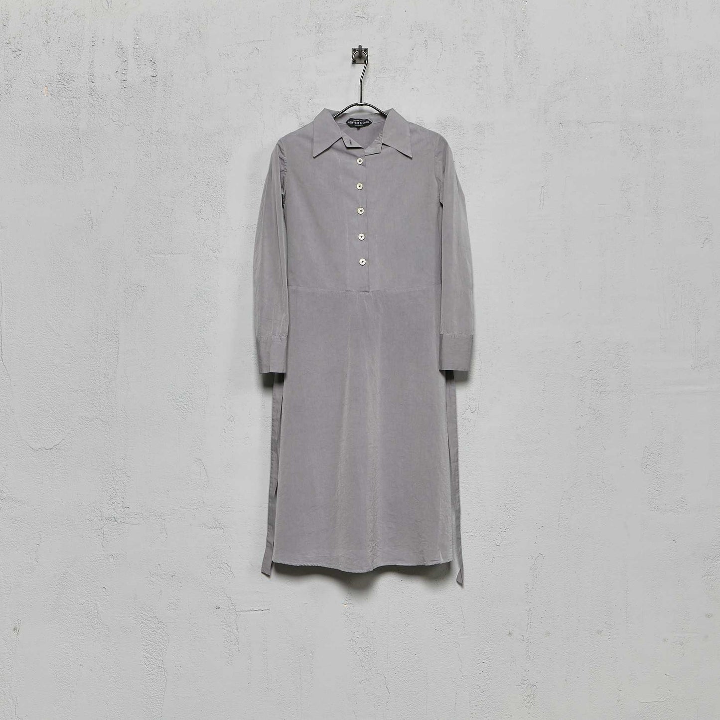 Geoffrey B. Small Women's Belted Half Button Front Long Dress in Parisotto Silk