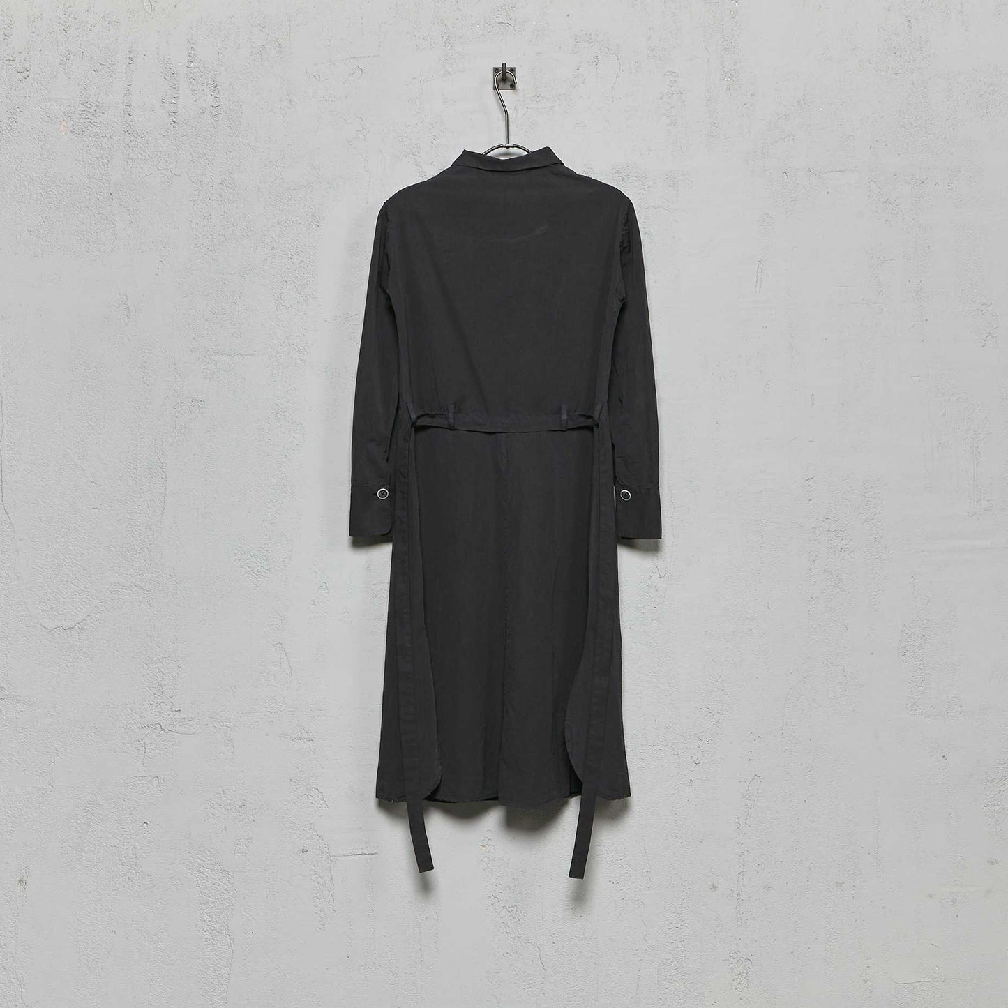 Geoffrey B. Small Women's Belted Half Button Front Long Dress in Parisotto Cotton and Silk