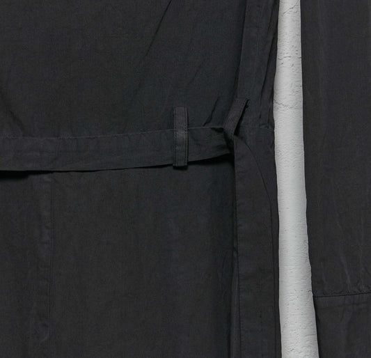 Geoffrey B. Small Women's Belted Half Button Front Long Dress in Parisotto Cotton and Silk