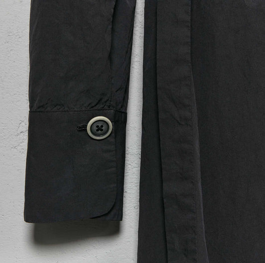 Geoffrey B. Small Women's Belted Half Button Front Long Dress in Parisotto Cotton and Silk