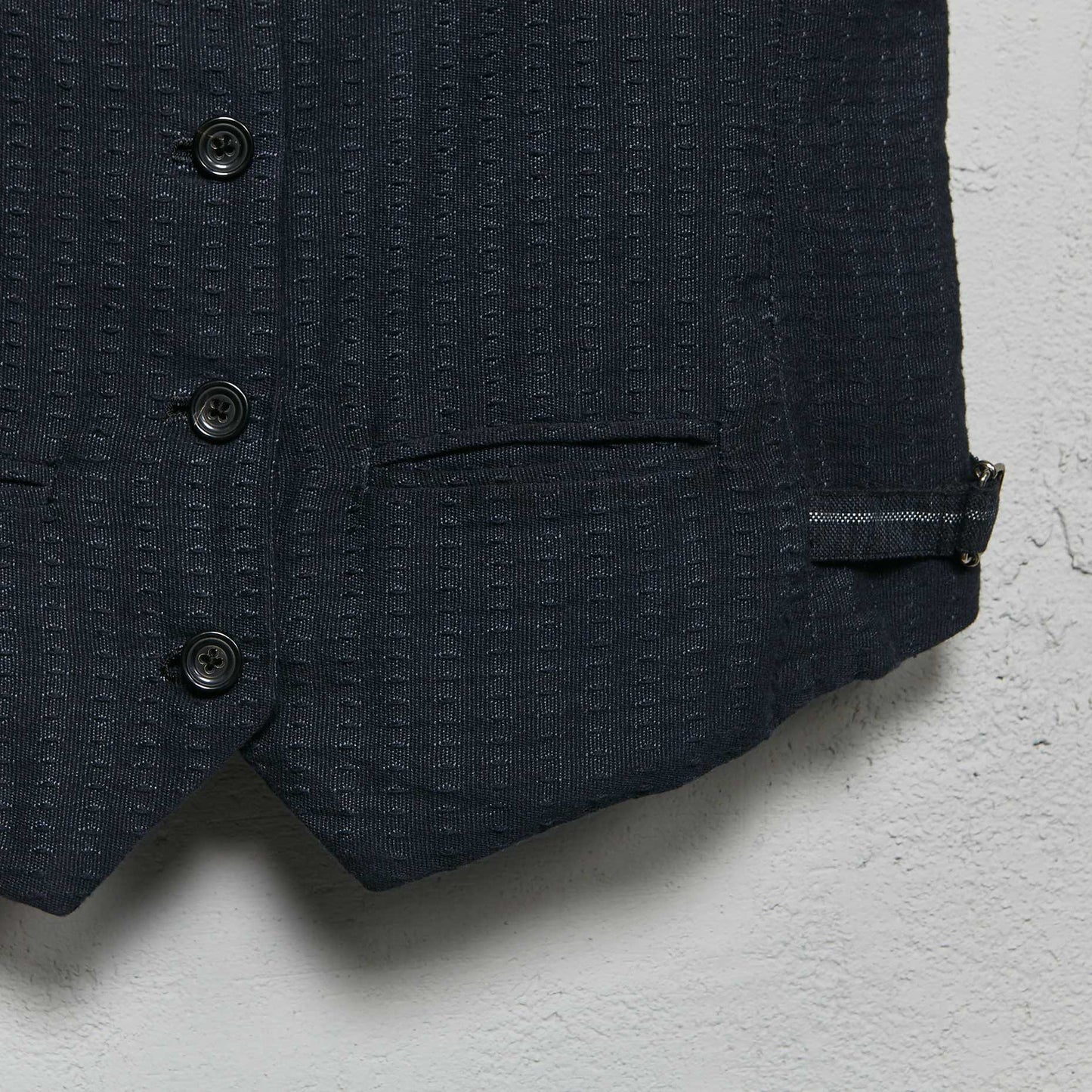 Geoffrey B. Small Women's Mandarin Collar 7 Button Waistcoat in La Colombina Cotton