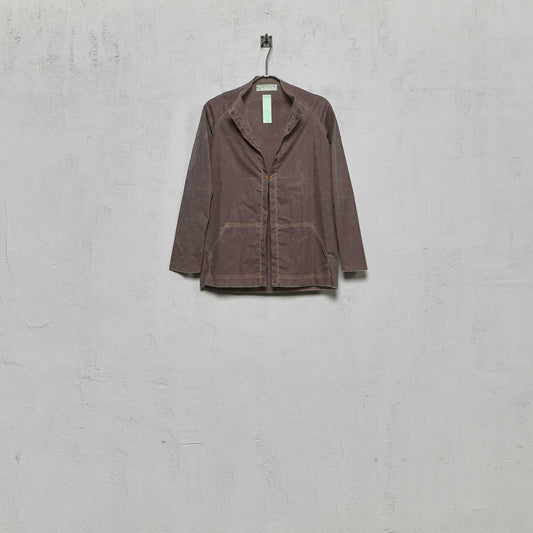 Anecho Women's Blazer in Waxed Cotton