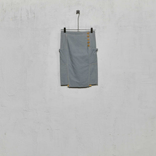 Anecho Women's Pencil Skirt in Cotton