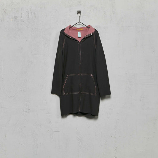 Anecho Women's Hooded Coat in Cotton