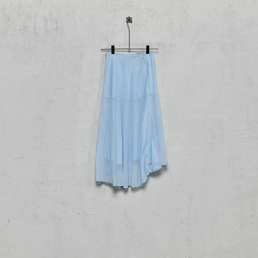 Anecho Women's Deep Pleated Skirt in Cotton