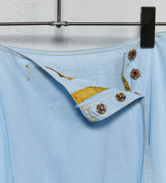 Anecho Women's Deep Pleated Skirt in Cotton