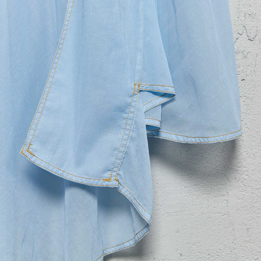 Anecho Women's Deep Pleated Skirt in Cotton