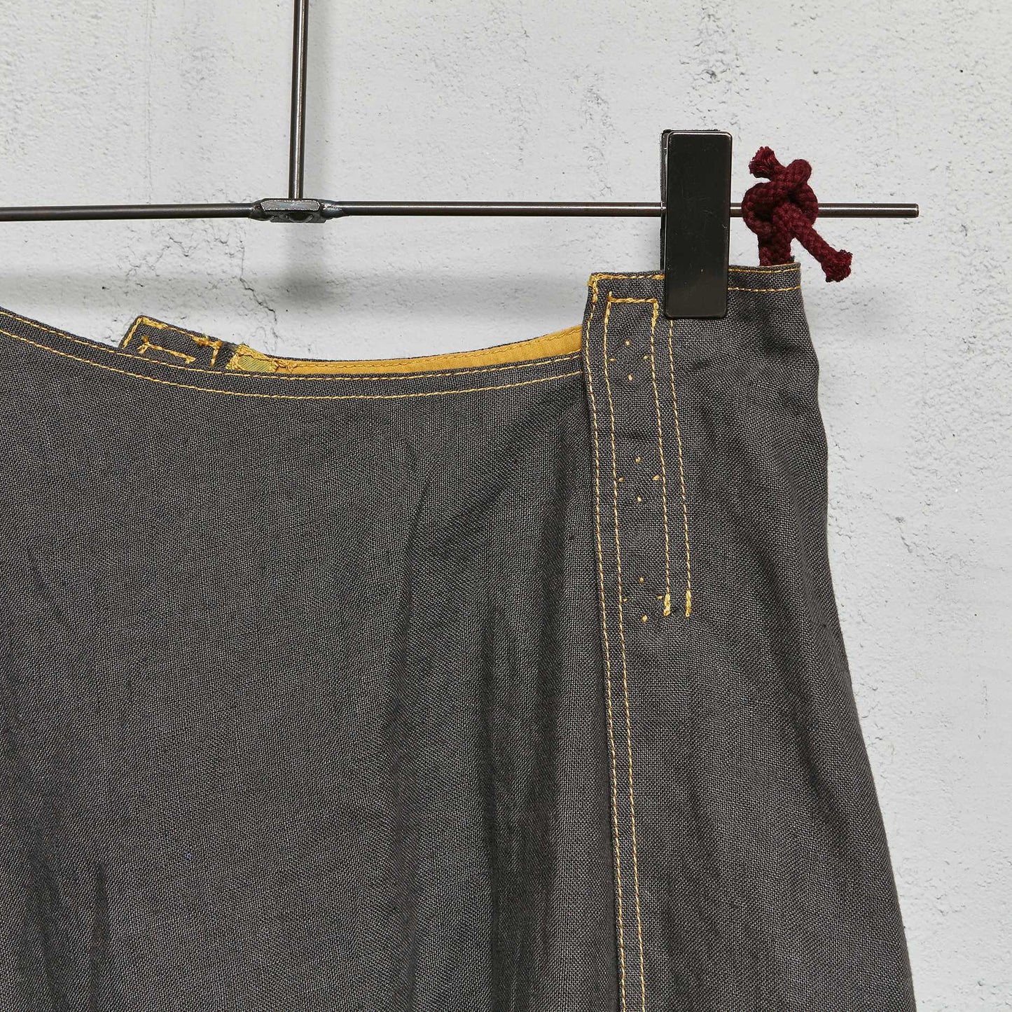 Anecho Women's Deep Pleated Skirt in Linen