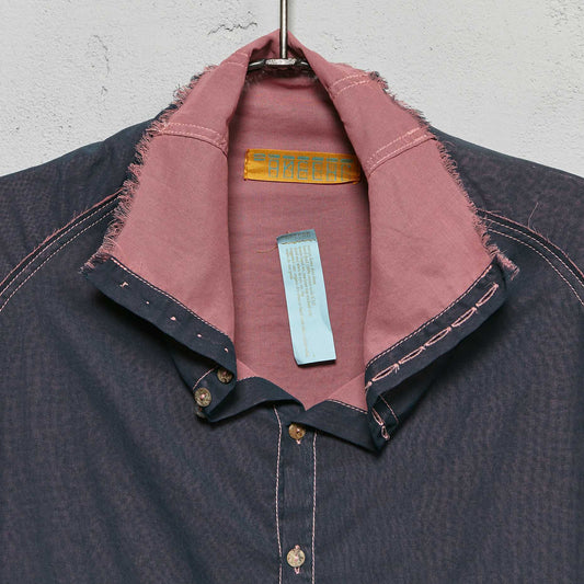 Anecho Women's Button Down Shirt Dress in Cotton