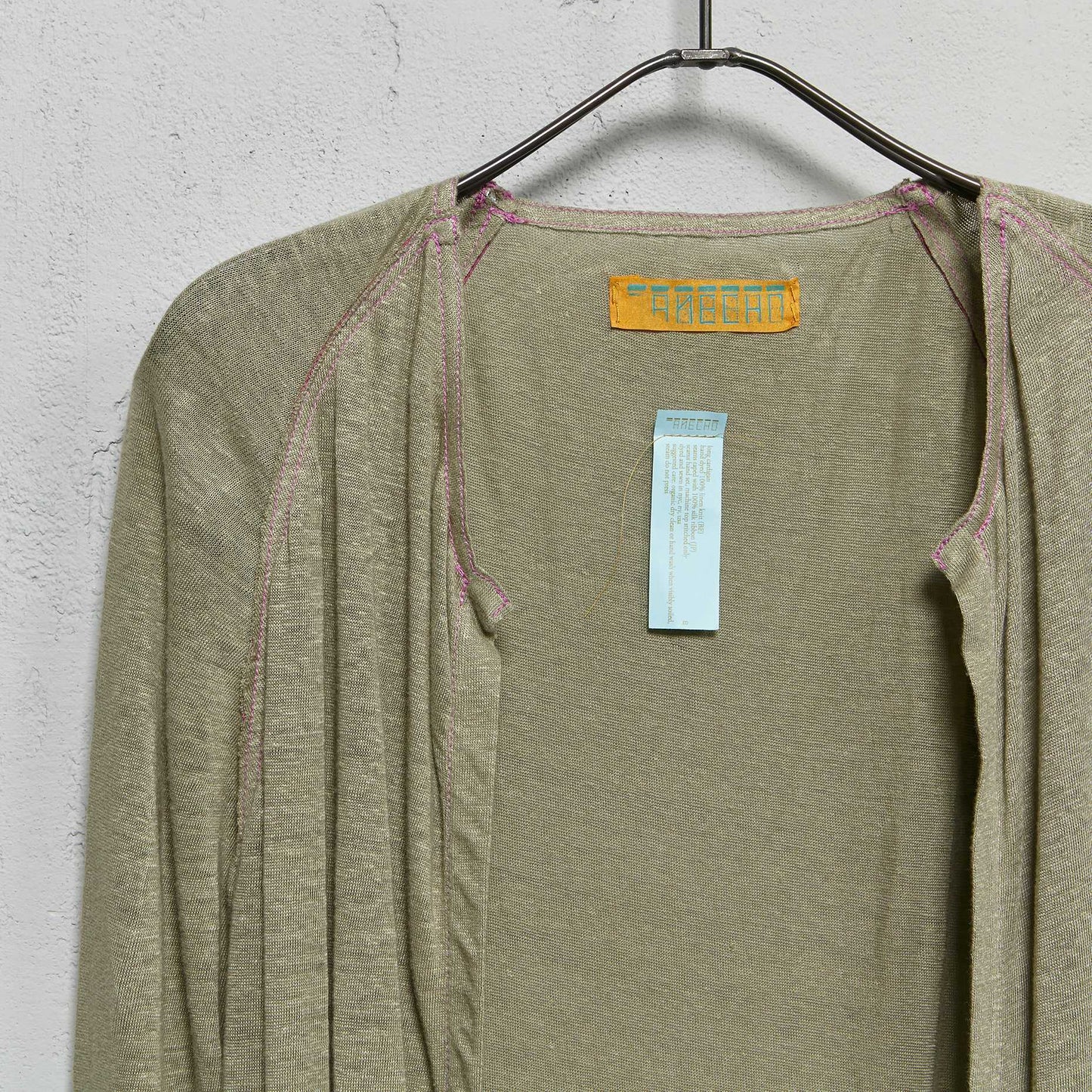 Anecho Women's Long Cardigan in Linen