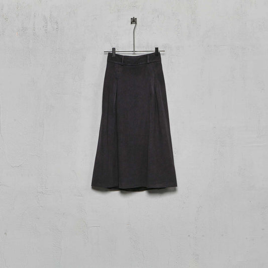 Geoffrey B. Small Women's A-Line Double Pleat Skirt in Biella Cashmere and Yak