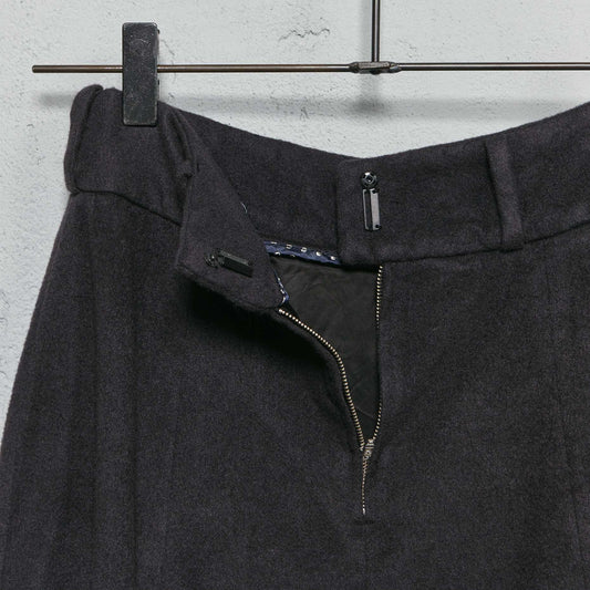 Geoffrey B. Small Women's A-Line Double Pleat Skirt in Biella Cashmere and Yak