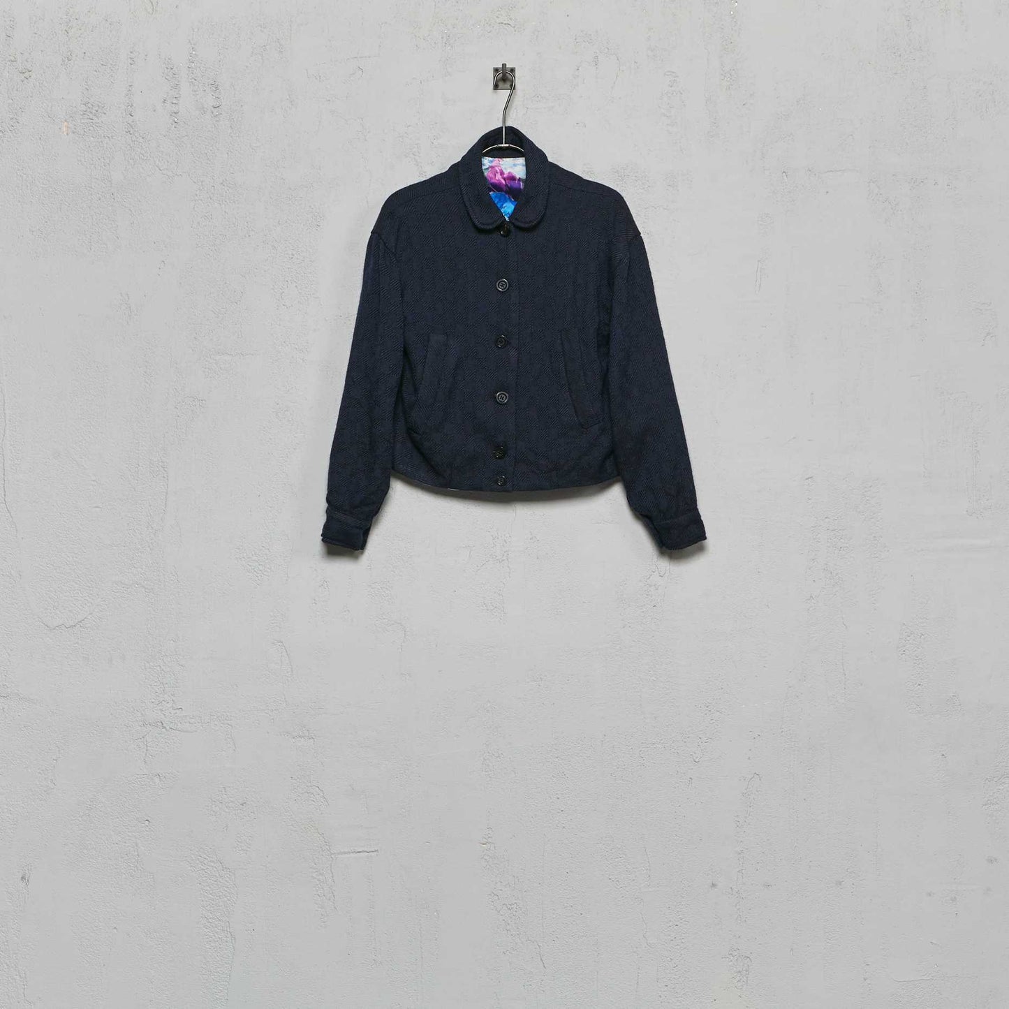 Geoffrey B. Small Women's Cropped Bomber Jacket in La Colombina Alpaca and Wool