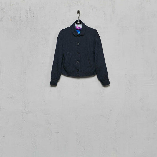 Geoffrey B. Small Women's Cropped Bomber Jacket in La Colombina Alpaca and Wool