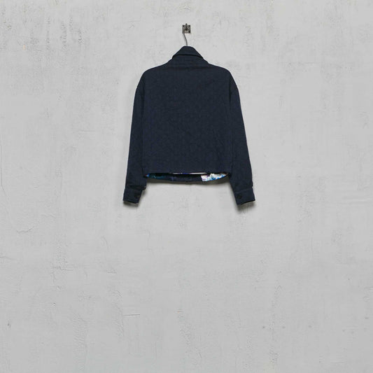 Geoffrey B. Small Women's Cropped Bomber Jacket in La Colombina Alpaca and Wool