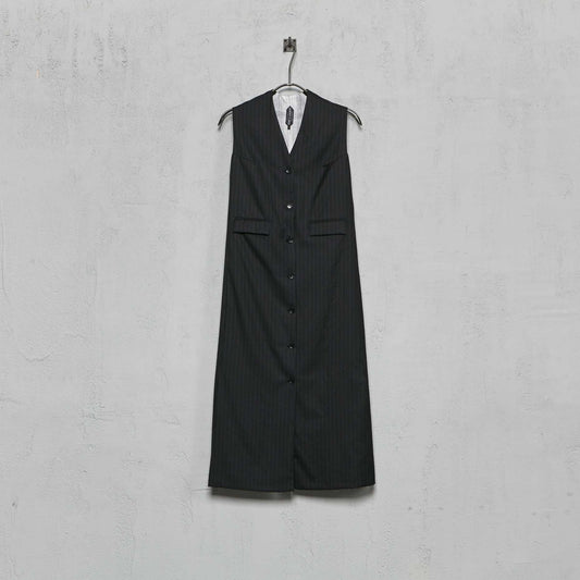 Geoffrey B. Small Women's Long Waistcoat Dress in Biella Tasmanian Wool