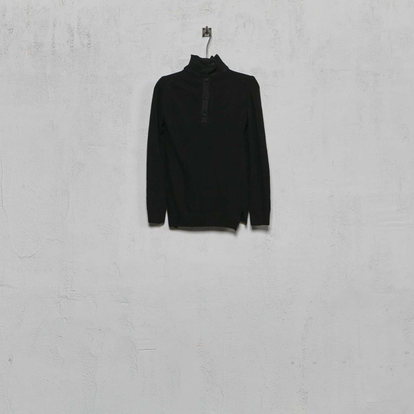 Geoffrey B. Small Women's Knit Pullover in La Colombina Patchwork and Pure Merino Wool