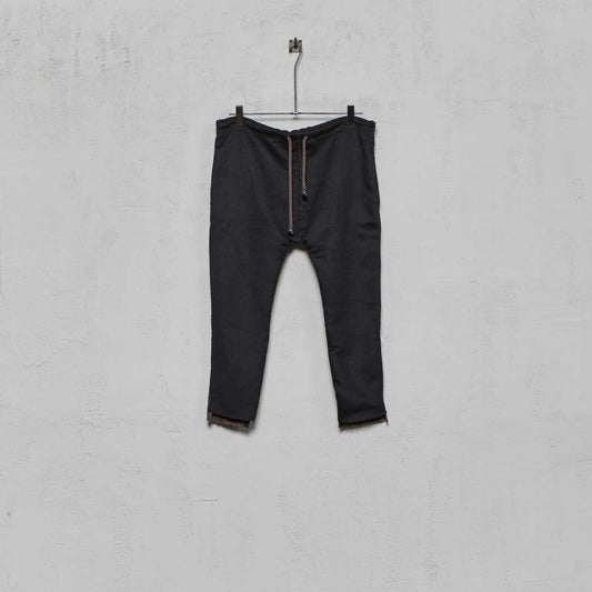 Anecho Men's Drawstring Trouser in Double Faced Cashmere