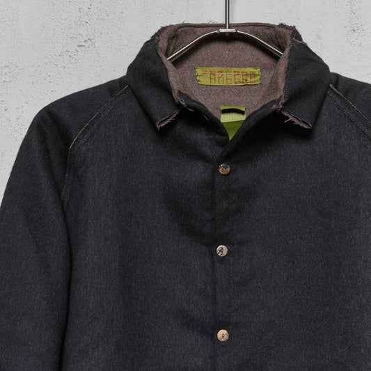 Anecho Men's Workshirt in Double Faced Cashmere