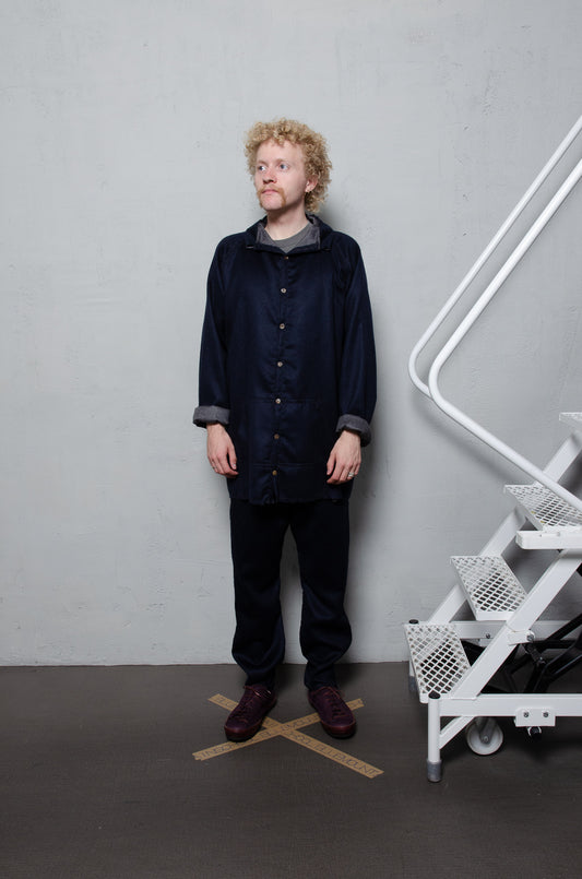 Anecho Men's Workshirt in Double Faced Cashmere