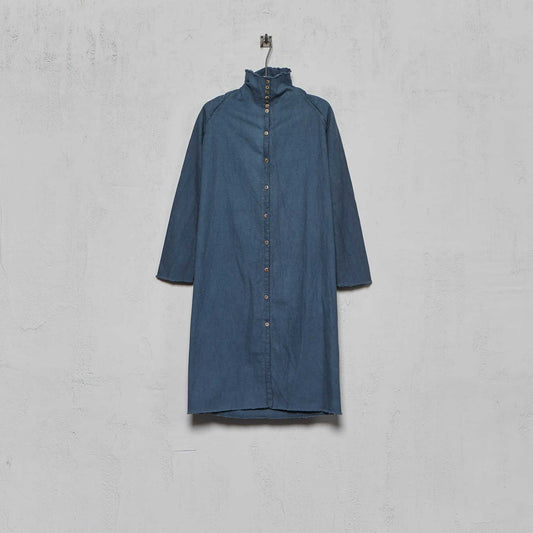 Anecho Women's Button Down Shirt Dress in Cotton