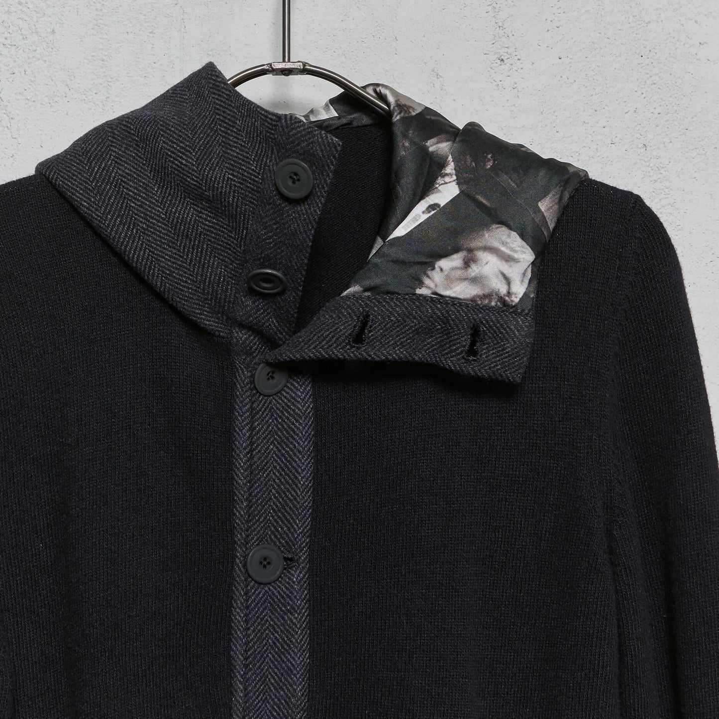 Geoffrey B. Small Men's Button Hooded Sweater in Merino Wool