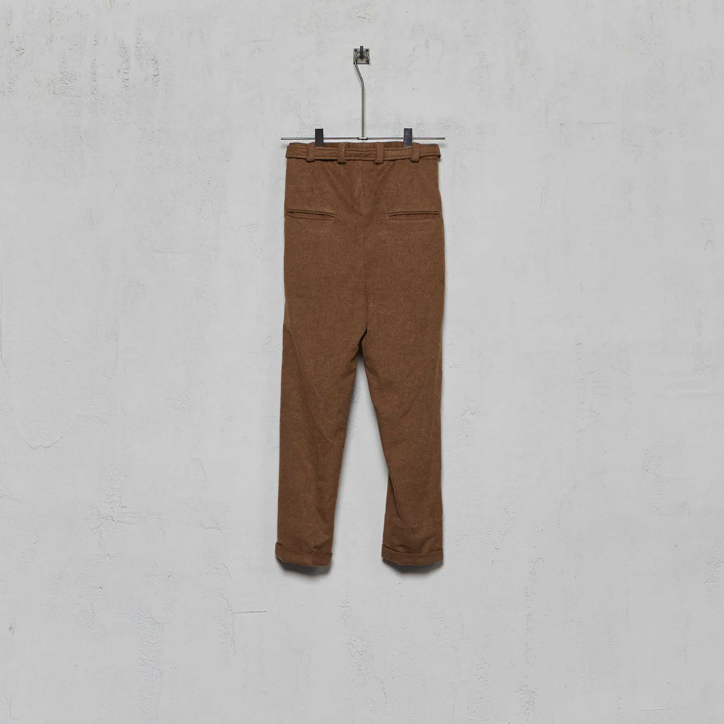 Geoffrey B. Small Women's Advanced Belted High Waist Trouser in Biella Cashmere and Yak