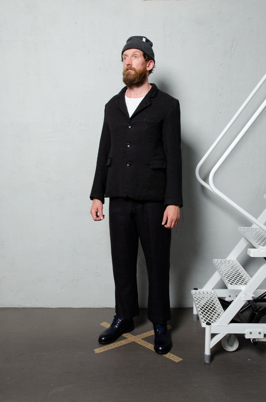 Geoffrey B. Small Men's 3 Button Jacket in Parisotto 'Locri' Linen and Cotton