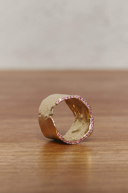 Alice Waese Merope Ring with Pink Diamonds