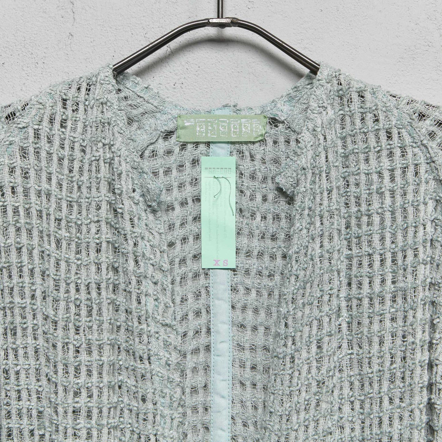 Anecho Women's Overcoat in Hand Loomed Cotton and Japanese Silk Tape